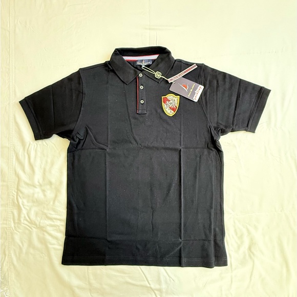 DUCA BLANCA Other - Black Polo Shirt with Emblem